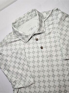 Michael Jordan Men’s Golf Polo Shirt Jumpman Pattern Size M New No Tags